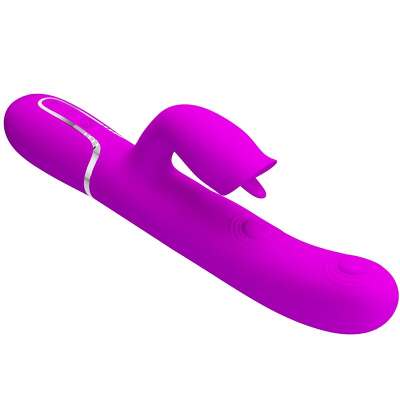 PRETTY LOVE - RABBIT VIBRATOR WITH LICKING FUCHSIA - My naughty haven #