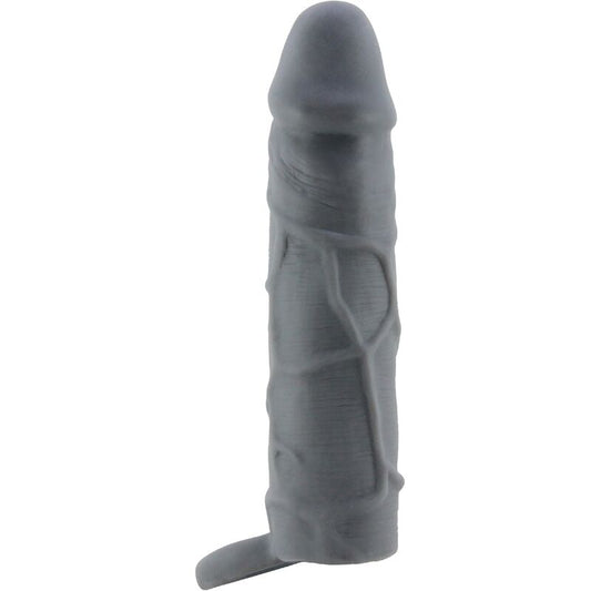 PRETTY LOVE - REALISTIC SKIN PENIS SLEEVE DARK GREY - My naughty haven #