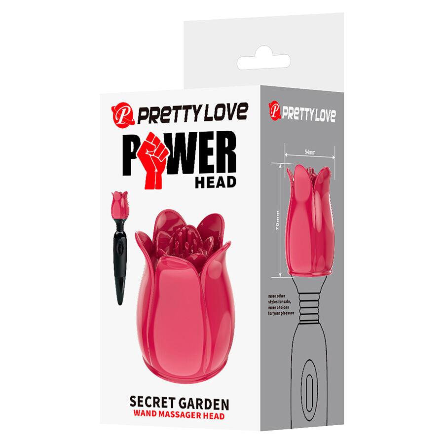PRETTY LOVE - SECRET GARDEN PINK MASSAGE HEAD - My naughty haven #