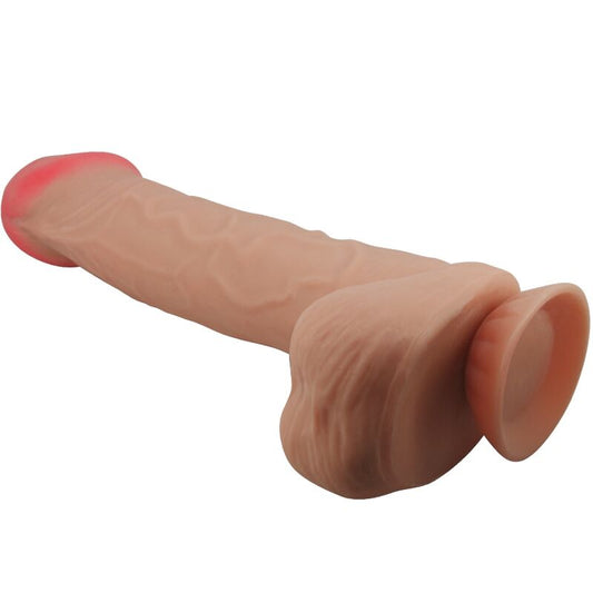 PRETTY LOVE - SLIDING SKIN SERIES REALISTIC DILDO WITH SLIDING SKIN SUCTION CUP FLESH 26 CM - My naughty haven #