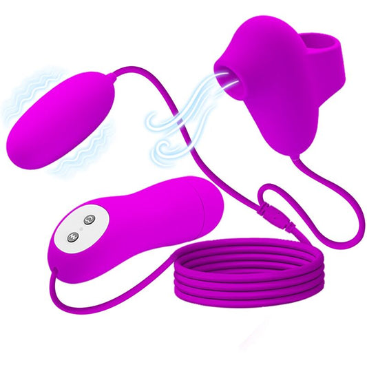 PRETTY LOVE - VIBRATING BULLET AND SUCTION CUP - My naughty haven #