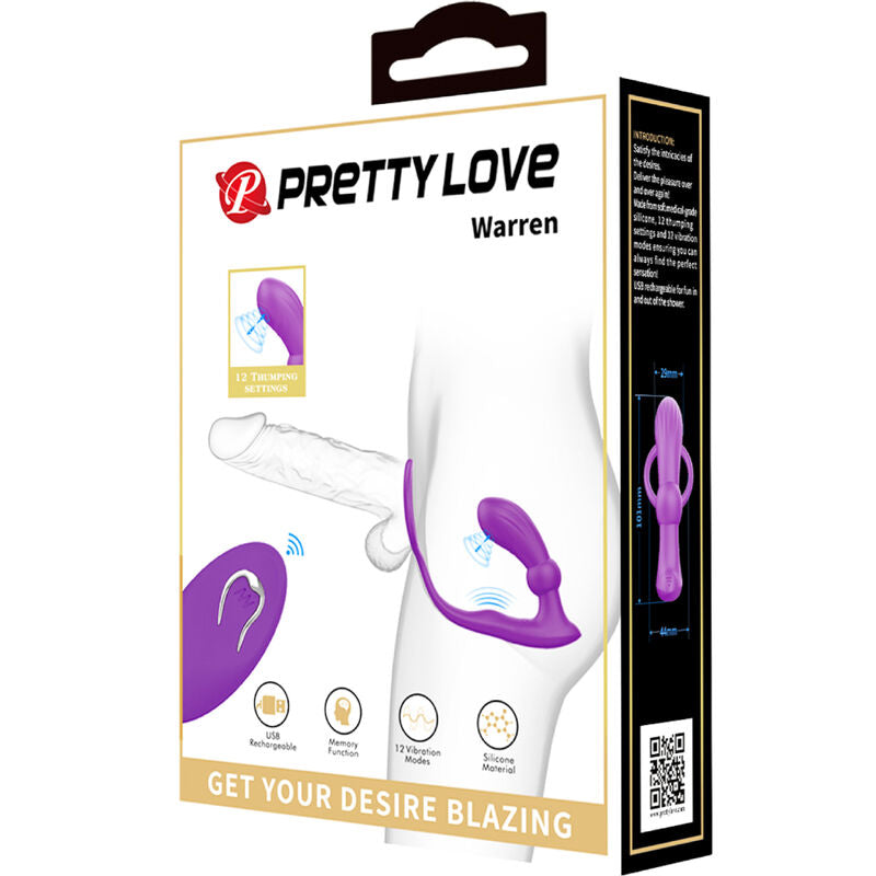 PRETTY LOVE - WARREN VIOLET ANAL RING & VIBRATOR - My naughty haven #