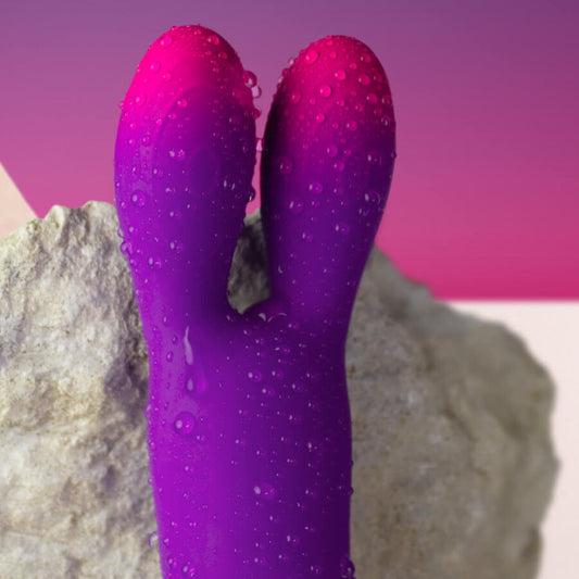 ROCKS- OFF - GLO-GIRL BUNNY PURPLE FLEXIBLE VIBRATOR - My naughty haven #