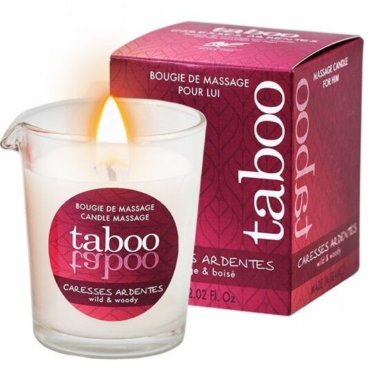 RUF - TABOO MASSAGE CANDLE FOR HIM CARESSES ARDENTES FERN AROMA - My naughty haven #