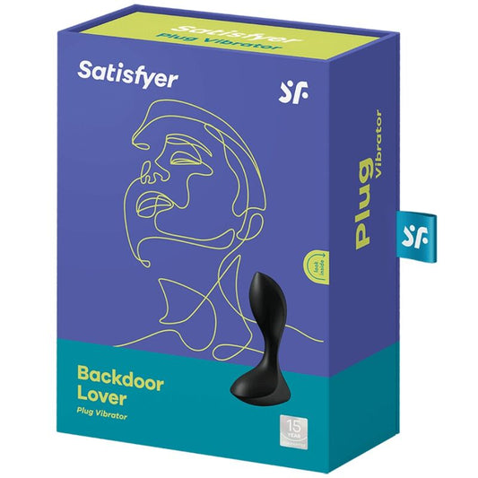 SATISFYER - BACKDOOR LOVER VIBRATING PLUG BLACK - My naughty haven #