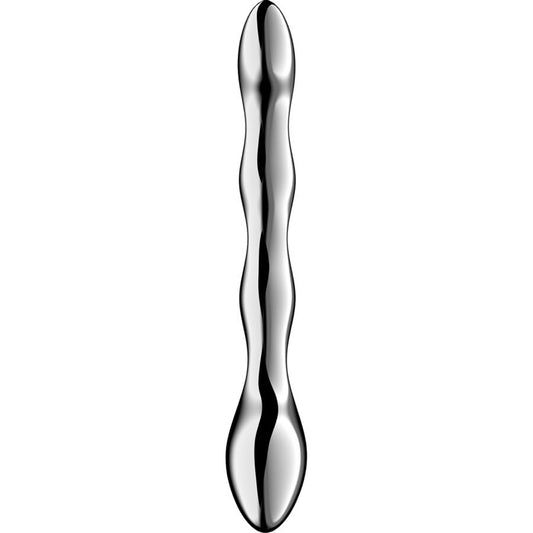 SATISFYER - COSMIC CREST 2 STAINLESS STEEL DOUBLE-ENDED DILDO - My naughty haven #