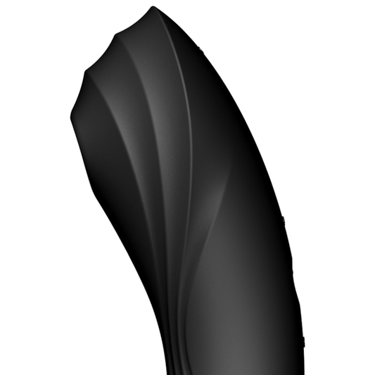 SATISFYER - CURVY TRINITY 4 AIR PULSE VIBRATOR BLACK - My naughty haven #