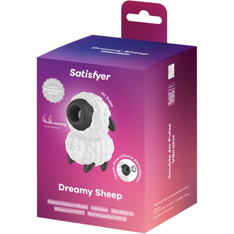 SATISFYER - DREAMY SHEEP VIBRATOR & AIR PULSE STIMULATOR - My naughty haven #