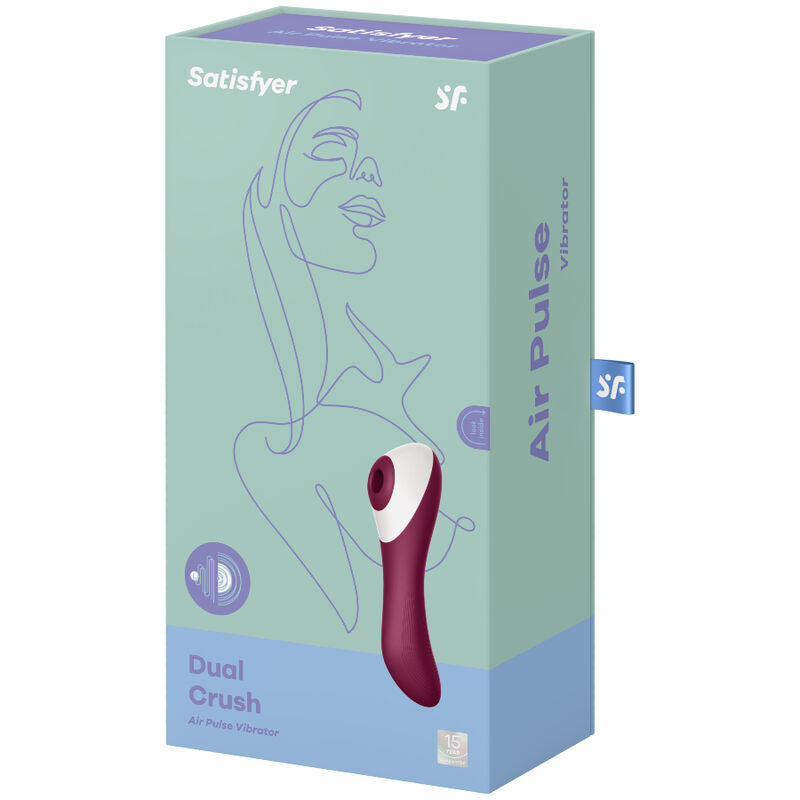 SATISFYER - DUAL CRUSH AIR PULSE VIBRATOR - My naughty haven #