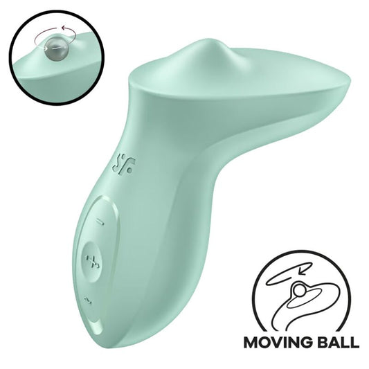 SATISFYER - EXCITERRR LAY-ON CLITORIS MINT VIBRATOR - My naughty haven #