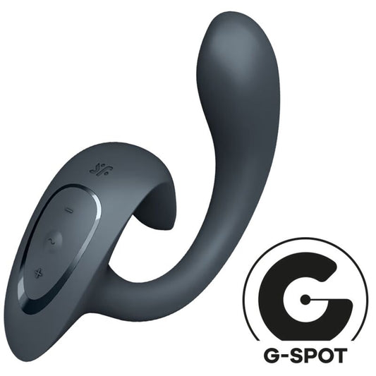SATISFYER - G FOR GODDESS 1 RABBIT VIBRATOR DARK GRAY - My naughty haven #