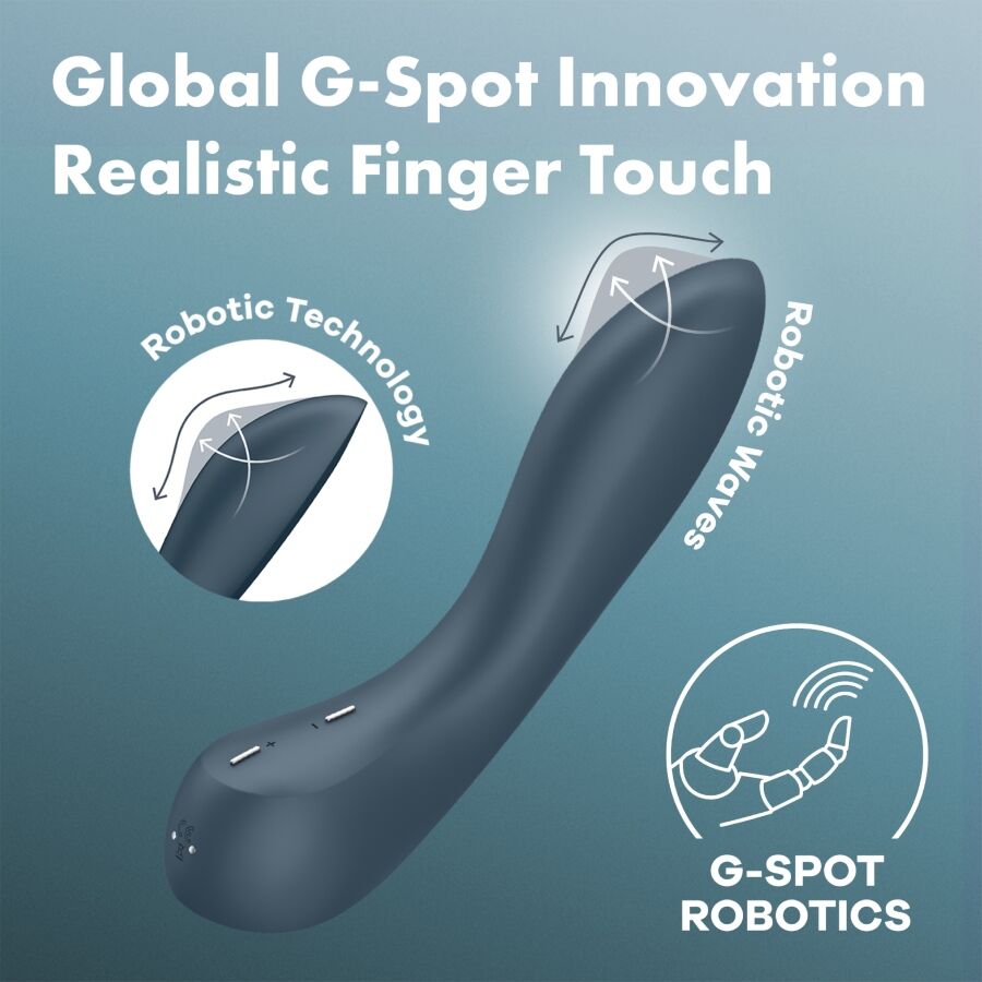 SATISFYER - G-SPOT WAVE 4 12 VIBRATIONS PROGRAM VIBRATOR DARK GREY - My naughty haven #