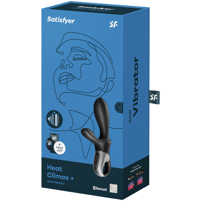 SATISFYER - HEAT CLIMAX+ ANAL VIBRATOR APP BLACK - My naughty haven #