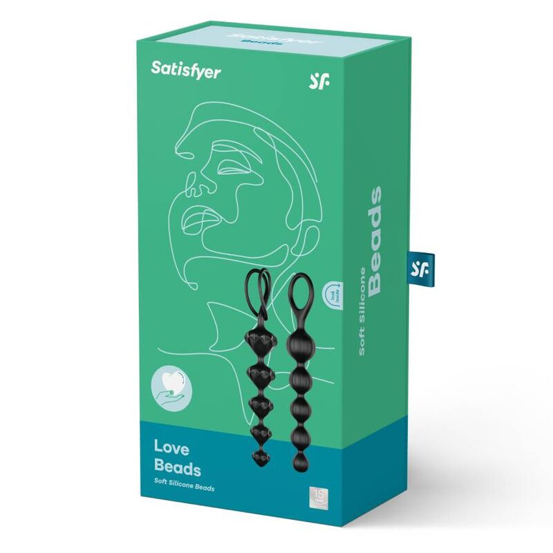 SATISFYER - LOVE BEADS BLACK - My naughty haven #