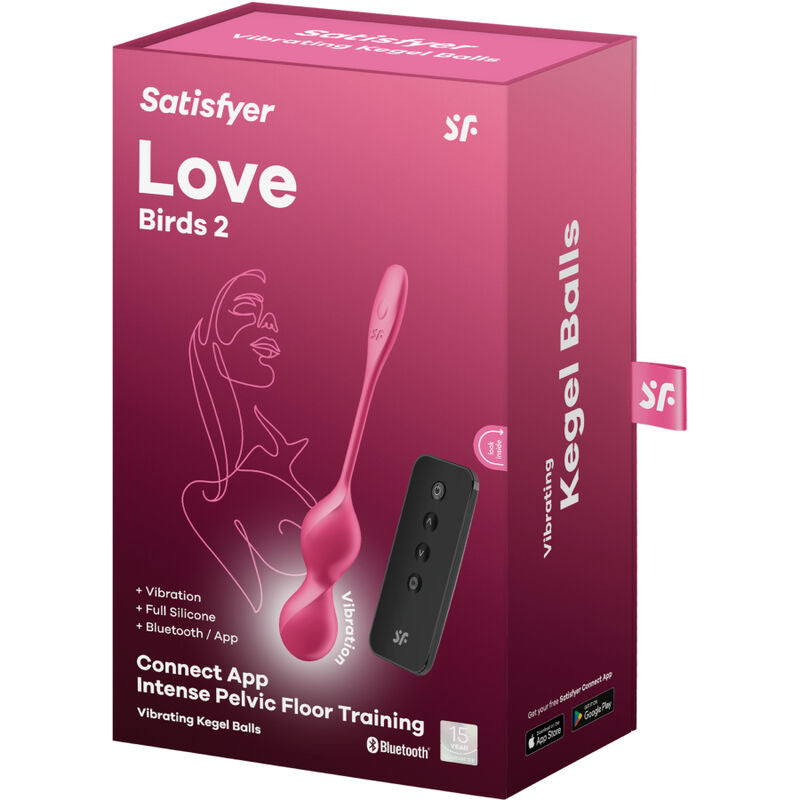 SATISFYER - LOVE BIRDS 2 VIBRATING KEGEL BALLS + FREE APP - My naughty haven #