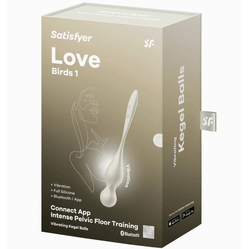 SATISFYER - LOVE BIRDS VIBRATING KEGEL BALLS WHITE - My naughty haven #