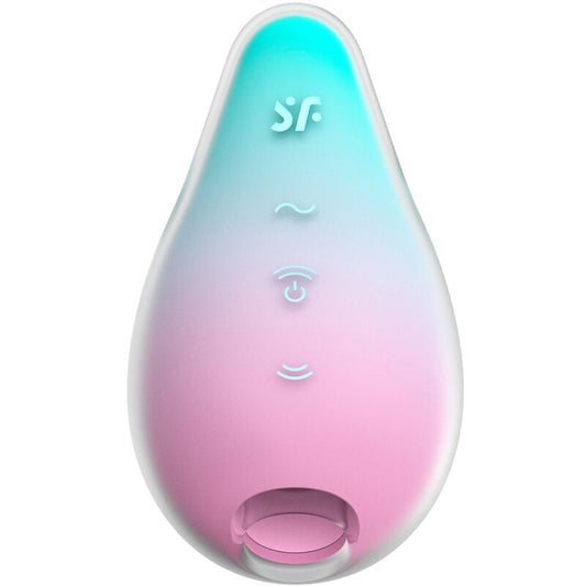 SATISFYER - MERMAID VIBES STIMULATOR & VIBRATOR MINT AND PINK - My naughty haven #
