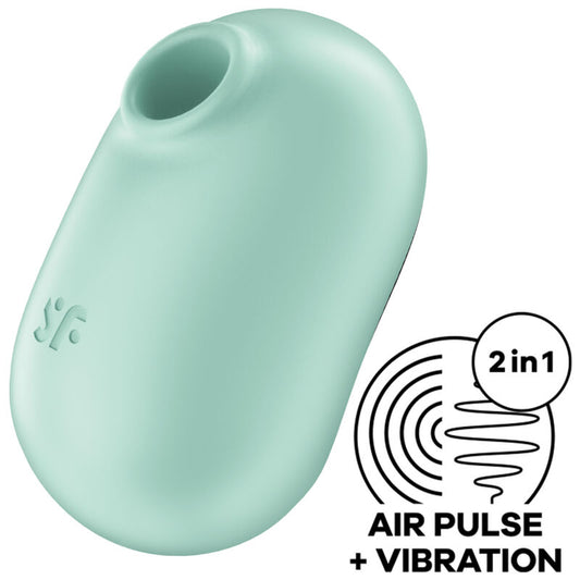 SATISFYER - PRO TO GO 2 DOUBLE AIR PULSE STIMULATOR & VIBRATOR VIOLET - My naughty haven #