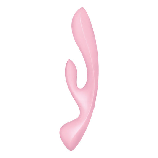 SATISFYER - TRIPLE OH HYBRID VIBRATION PINK - My naughty haven #