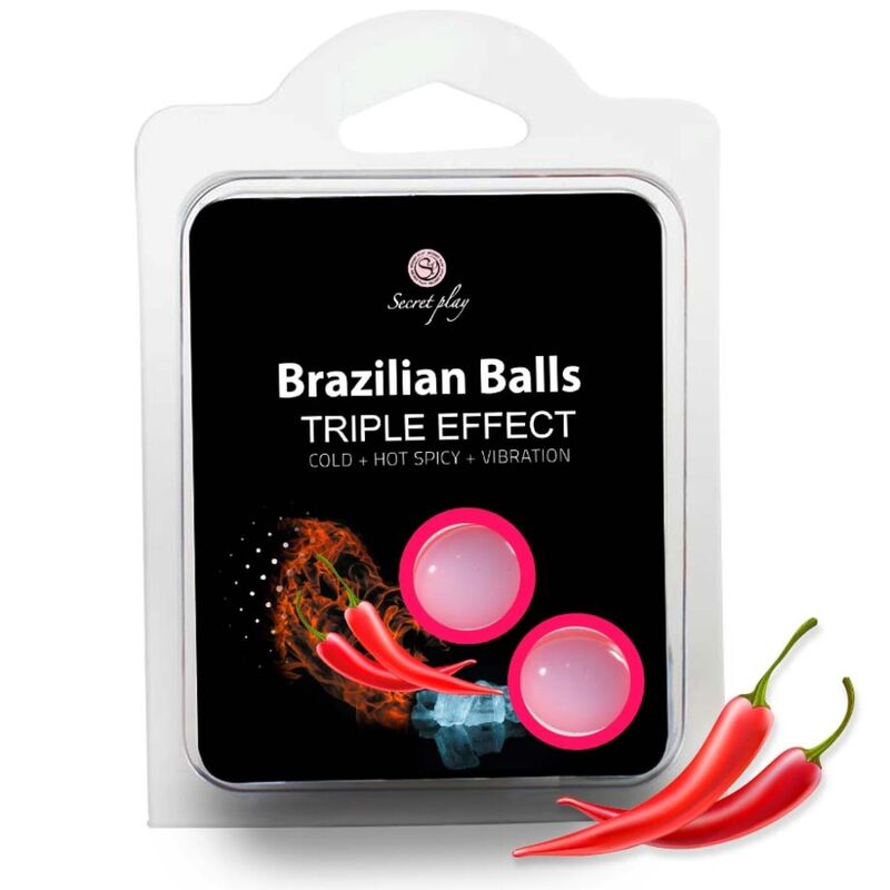 SECRETPLAY - SET 2 BRAZILIAN BALLS TRIPLE EFFECT - My naughty haven #