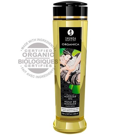 SHUNGA - NATURAL ORGANIC MASSAGE OIL 240 ML - My naughty haven #