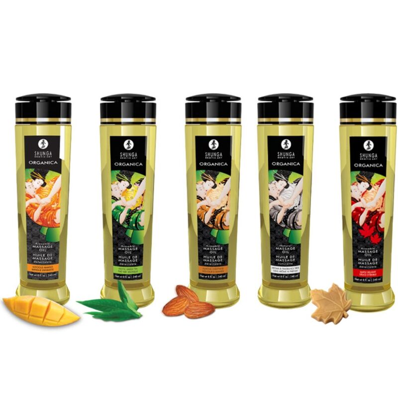 SHUNGA - ORGANIC MASSAGE OIL MANGO 240 ML - My naughty haven #