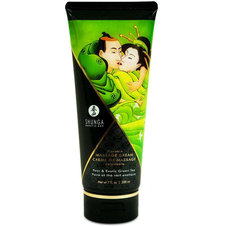 SHUNGA - PEAR & GREEN TEA MASSAGE CREAM 200 ML - My naughty haven #