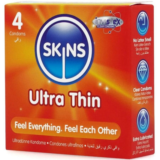 SKINS - ULTRA THIN PREMIUM CONDOMS PACK 4 - My naughty haven #
