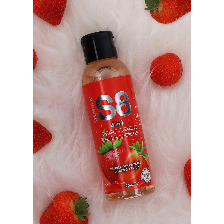 STIMUL8 - S8 4 IN 1 STRAWBERRY DESSERT LUBRICANT 125 ML - My naughty haven #