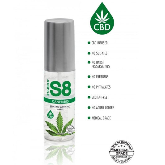 STIMUL8 - S8 CANNABIS HYBRID LUBRICANT 50 ML - My naughty haven #