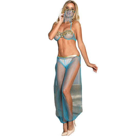 SUBBLIME - INDIA STYLE BLUE LINGERIE SET S/M - My naughty haven #