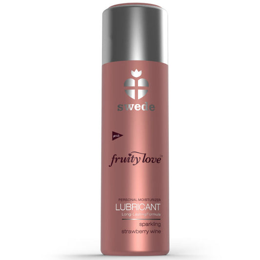 SWEDE - FRUITY LOVE LUBRICANT SPARKLING STRAWBERRY WINE 100 ML - My naughty haven #