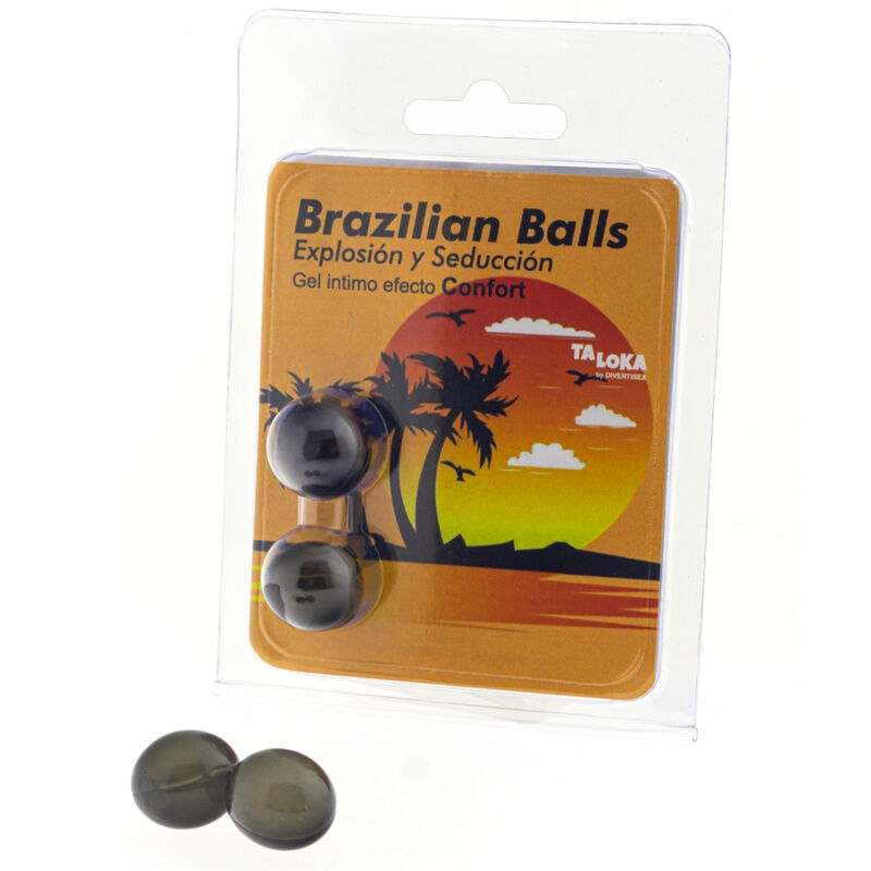 TALOKA - 2 BRAZILIAN BALLS COMFORT EFFECT EXCITING GEL - My naughty haven #