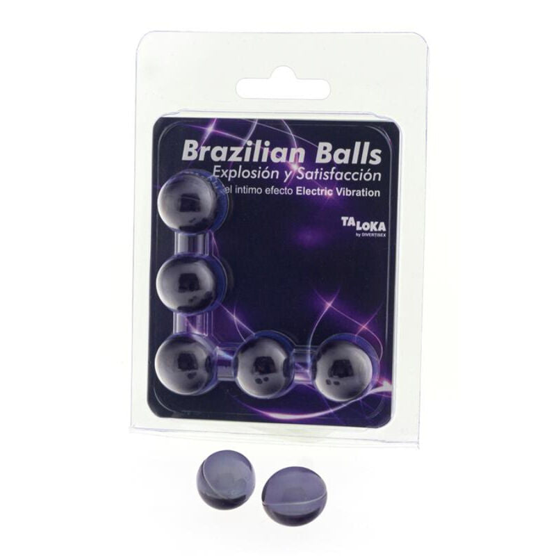 TALOKA - 5 BRAZILIAN BALLS ELECTRIC VIBRATING EFFECT EXCITING GEL - My naughty haven #