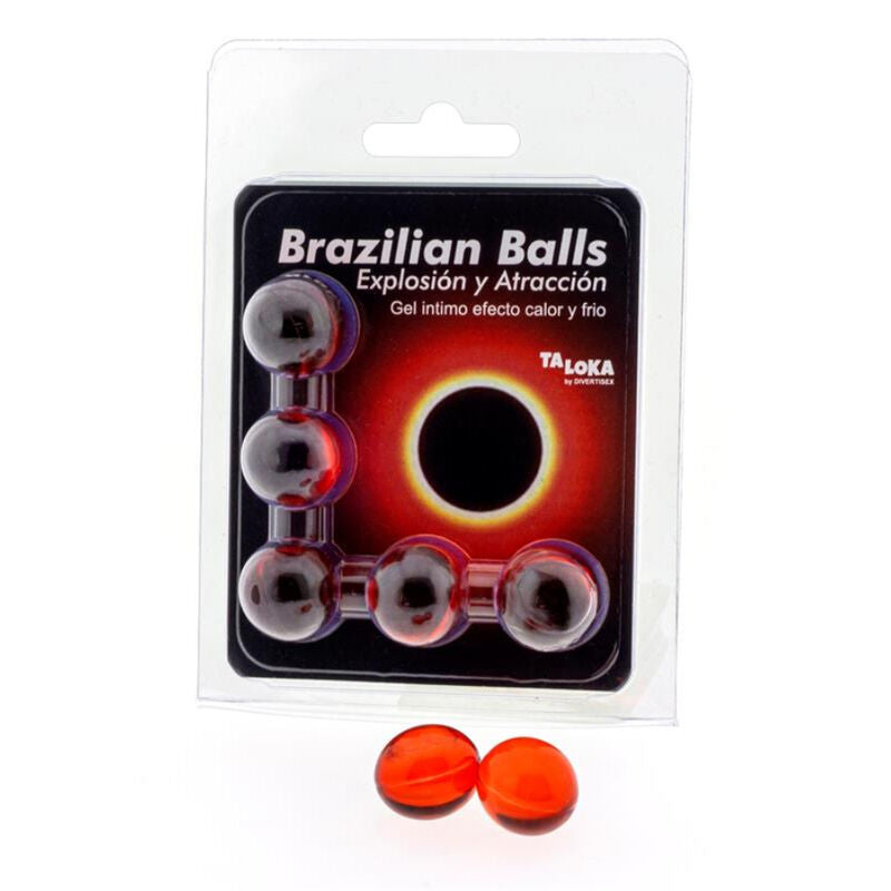 TALOKA - 5 BRAZILIAN BALLS HOT & COLD EFFECT EXCITING GEL - My naughty haven #