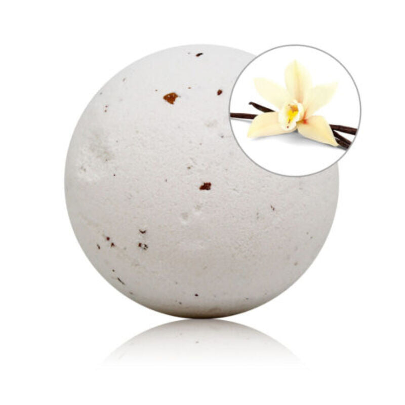 TALOKA - VANILLA SCENTED BATH BOMB WITH ROSE PETALS - My naughty haven #