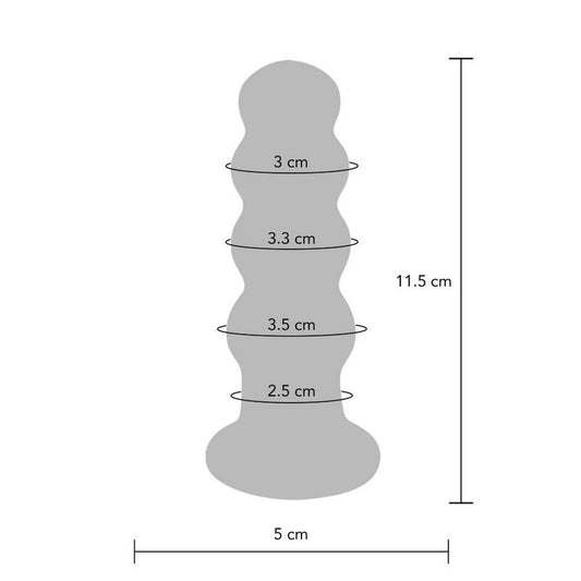 TOYJOY - BUTTOCKS THE RADIANT GLASS BUTTPLUG - My naughty haven #
