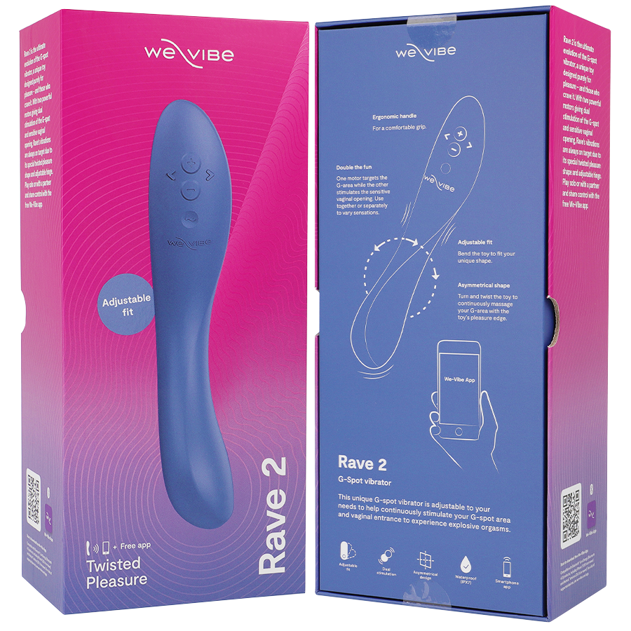 WE-VIBE - RAVE 2 G-SPOT VIBRATOR PINK - My naughty haven #