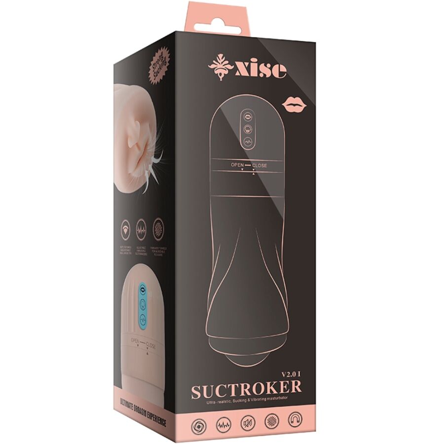XISE - SUCTROKER V2.0 I MOUTH MASTURBATOR WITH VIBRATION - My naughty haven #