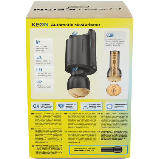 KIIROO - KEON WIFI COMBO VICTORIA JUNE АВТОМАТИЧЕН МАСТУРБАТОР + УСЕЩАНЕ ЗА ГУБЕНЕ
