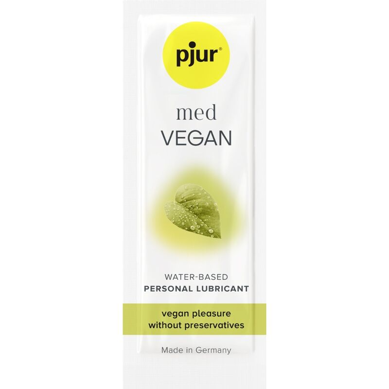 Pjur - Веган лубрикант на водна основа Med Vegan Glide, 2 мл