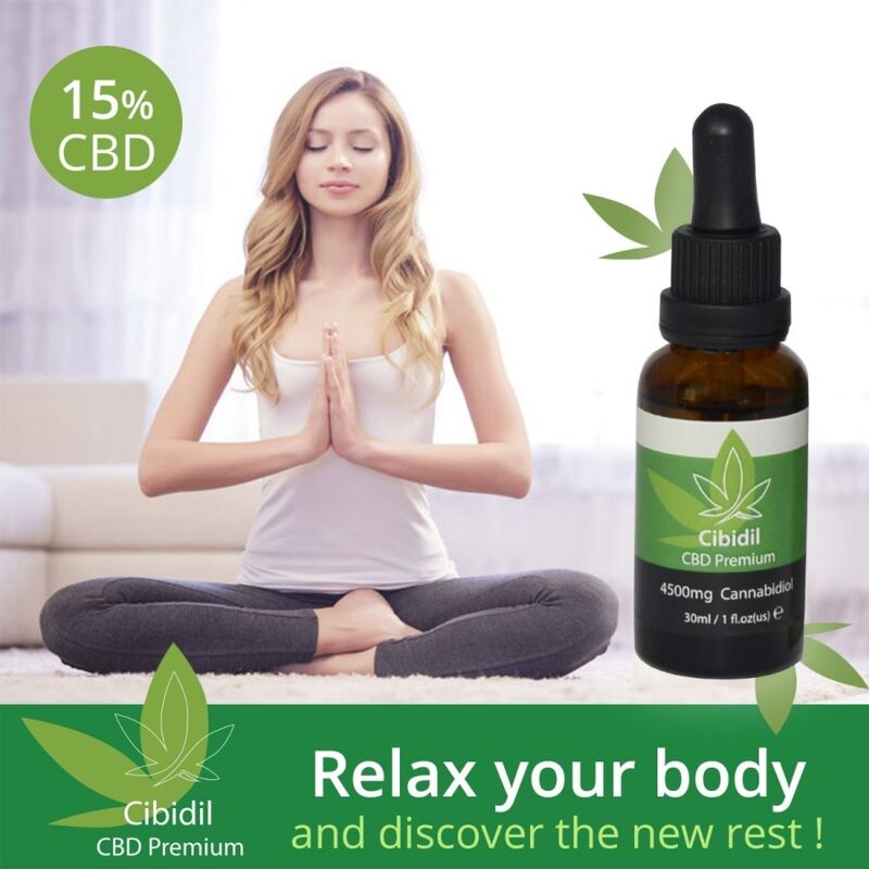 500 COSMETICS - CIBIDIL RELAXING CBD OIL 15 % 30 ML - My naughty haven #