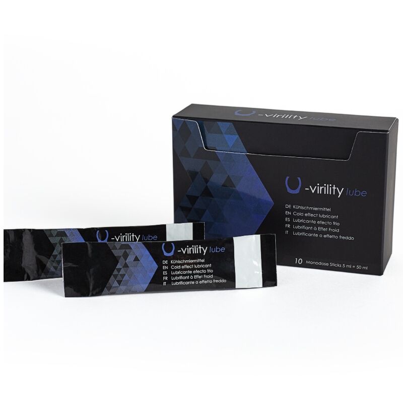 500 COSMETICS - U-VIRILITY LUBE COLD EFFECT LUBRICANT 10 X 5 ML - My naughty haven #
