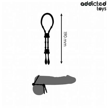 ADDICTED TOYS - ADJUSTABLE SILICONE ROPE FOR THE PENIS - My naughty haven #