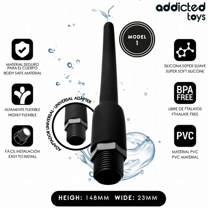 ADDICTED TOYS - ANAL CLEANER WITH UNIVERSAL ADAPTER MODEL 1 - My naughty haven #