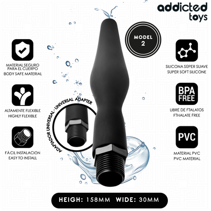 ADDICTED TOYS - ANAL CLEANER WITH UNIVERSAL ADAPTER MODEL 2 - My naughty haven #