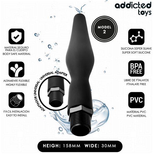 ADDICTED TOYS - ANAL CLEANER WITH UNIVERSAL ADAPTER MODEL 2 - My naughty haven #