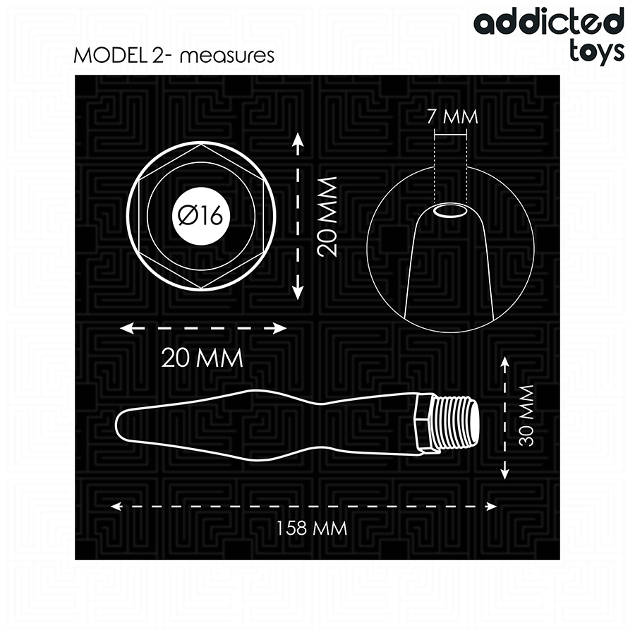 ADDICTED TOYS - ANAL CLEANER WITH UNIVERSAL ADAPTER MODEL 2 - My naughty haven #