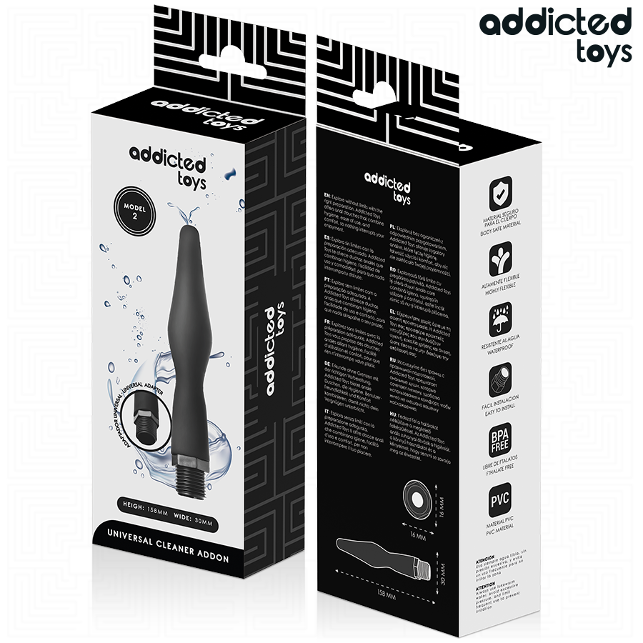 ADDICTED TOYS - ANAL CLEANER WITH UNIVERSAL ADAPTER MODEL 2 - My naughty haven #
