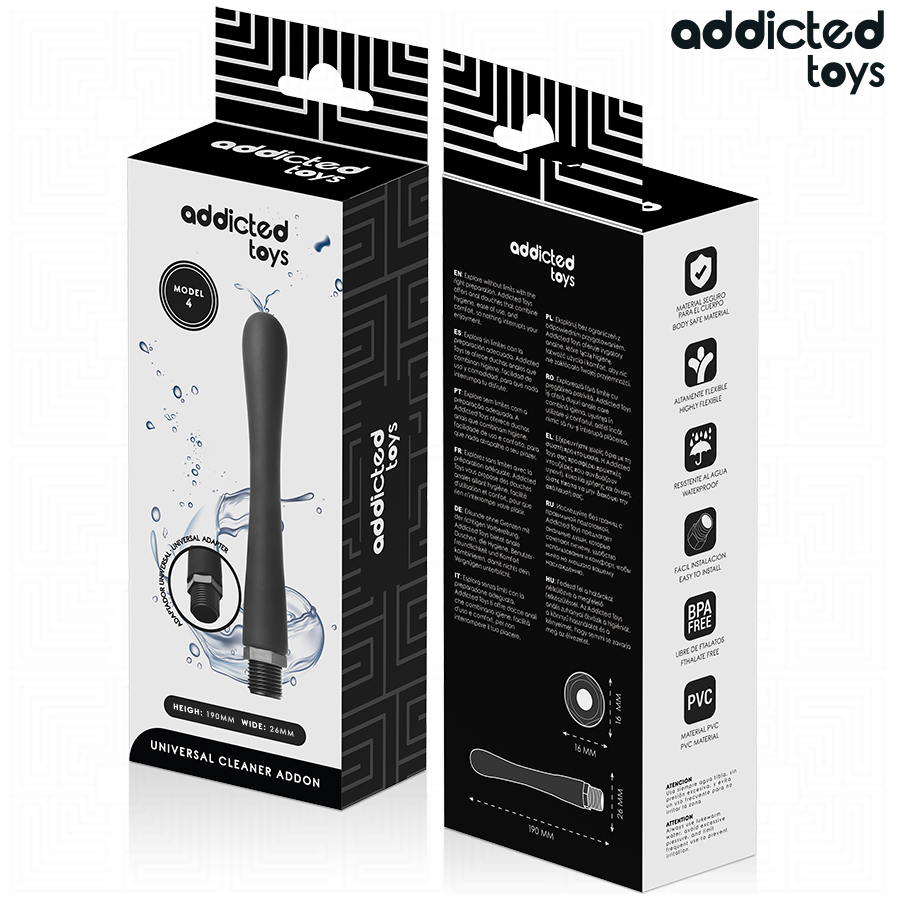 ADDICTED TOYS - ANAL CLEANER WITH UNIVERSAL ADAPTER MODEL 4 - My naughty haven #